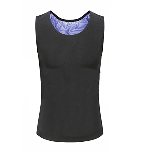 Ymosrh Men's Body Shaper Slimming Shirt Tummy Vest Thermal Compression Slim Muscle Tank Top Shapewear, S-2XL