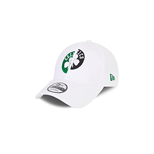 New Era - NBA Boston Celtics Half Half 9Forty Strapback Cap - Weiss Farbe Weiß, Größe One Size