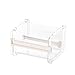 Distributore di nastro trasparente visibile desktop washi a nastro distributore di nastro per berette per la scuola beige, forniture a nastro
