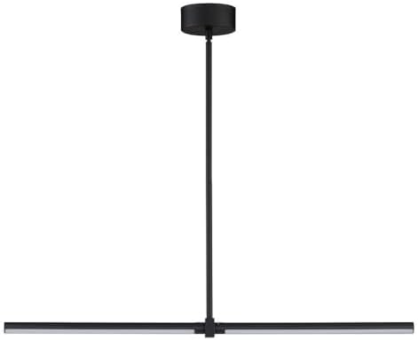 ET2 Dorian - 14W 2 LED Linear Pendant-1 Inches Tall and 1 Inches Wide-Black Finish