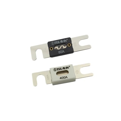 2 fusibles de cerámica grandes de 20 A, 30 A, 35 A, 40 A, 50 A, 60 A, 70 A, 80 A, 500 A, 80 V (plástico ANL 32 V 80 A)