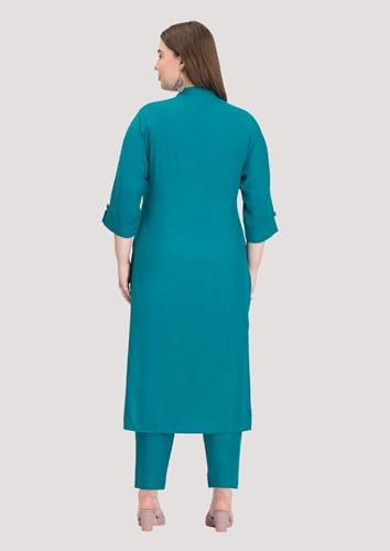 Image of SINDOORI Collar Kurta for Women Solid Colour S to 6XL Plus Size Kurta for Women