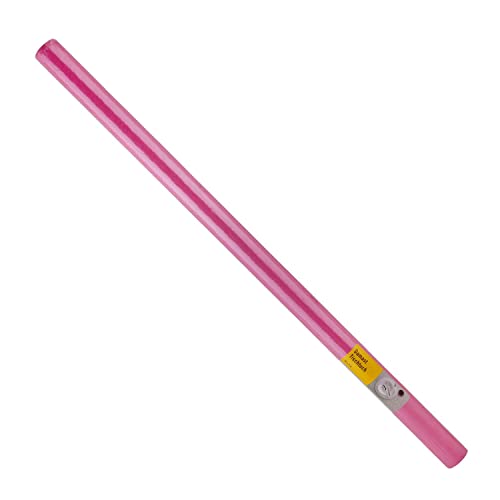 Idena 417508 - Mantel de papel en color rosa, un rollo de 100 cm x 10 m, mantel de papel lavable como decoración para fiestas, vuelta al cole y cumpleaños