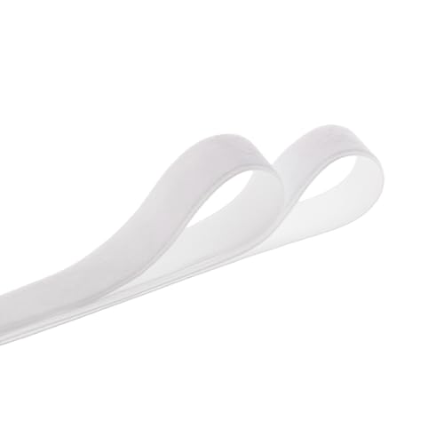 Image of QIANF Velvet Ribbon, 1 1 /2-Inch by 25-Yard Spool (White)