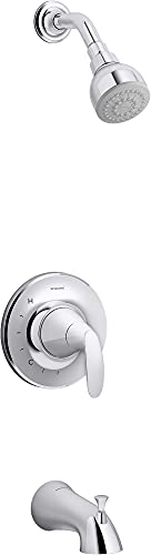 Juego de grifería para bañera y ducha Valton Rite-Temp Sterling TS24820-4G-CP, 1,75 GPM, fácil de limpiar, construcción duradera premium, resistente a la corrosión, cromado pulido miniatura 1