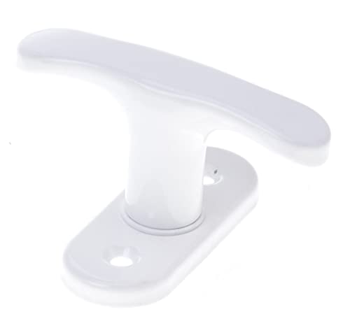 Aqbau® Fenstergriff Metall (Weiß) Fensterolive Lackiert Balkontürgriff Metall fenstergriff klein, universal fenstergriffe, Fensterbeschlag