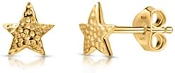 Amberta Women 925 Sterling Silver Celestial Stud Earrings