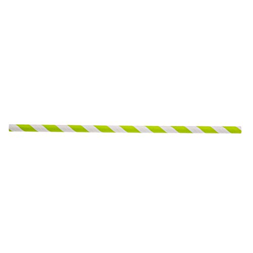 Pitillos de papel verdes 7.75" 8 mm x 500 unidades miniatura 1