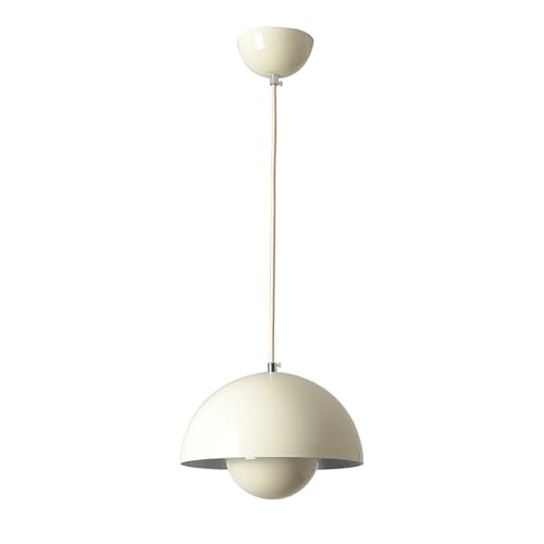 TOKTOP Suspension Luminaire Intérieur, Lustre Salon Moderne Créativité, Lampe Suspendue E27 Beige Plafonnier pour Chambre Cuisine Salle à Manger