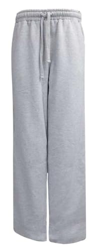 Adaptive Full-Length Side-Zipper Fleece Pant, Unisex Elastic-Waistband Pants with Two Full-Length Side Zippers-Opens TOP to Bottom Grey