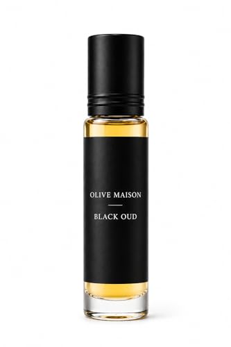 Image of Olive Maison Black Oud Attar 6ml for Men | Long Lasting Strong Woody Perfume Oil | Alcohol-Free Premium Oud Fragrance Roll-On