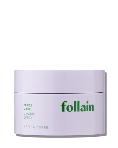 Follain Clay Detox Face Mask for Combination to Oily Skin | Deeply Clean, Purify Pores, Balance & Reduce Shine - Clean Beauty, AHA BHA PHA Resurfacing Treatment - Vegan & Cruelty-Free