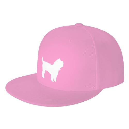 Yorkie Silhouette Outdoor Baseball Hat Flat Hat2