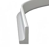 Coayuou Baguette Anti Débordement Douche 60-200cm La Bande De Douche Silicone Joint par Douche Solution Efficace pour Empêcher l'eau De Sortir De La Douche Et Protéger Vos Sols(White,60cm)