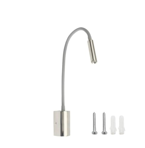 Lámpara de lectura LED para cabecera en acabado galvanizado de diseño minimalista