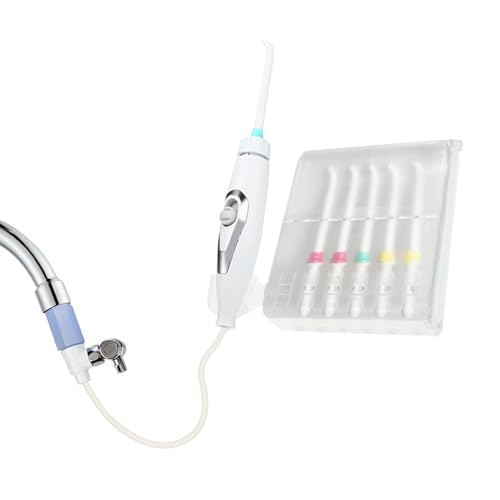 Irrigador bucal para grifo – Hidropulsor No Eléctrico, Seis Boquillas Instaladas Directamente En El Grifo, Cuidado Bucco A Presión Ajustable, Limpiador De Columna De Agua Fuerte | Para Estados Unidos