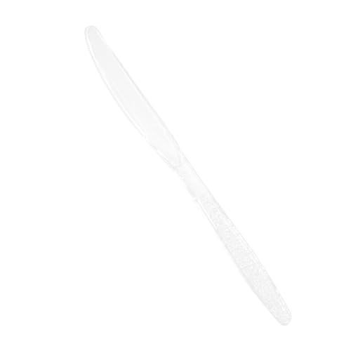 Daxwell Plastic Knives, Heavyweight Polystyrene (PS), Clear, A10000993 (Case of 1,000)