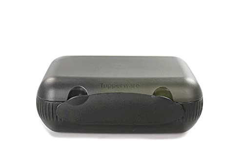 TUPPERWARE To Go Lunchbox, zwart, limoen, met scheiding, brooddoos, sandwich doos - Image 4