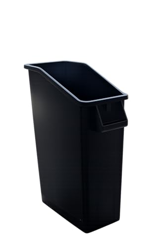 Caneca de basura rectangular bajo mesada negra 13 gal
