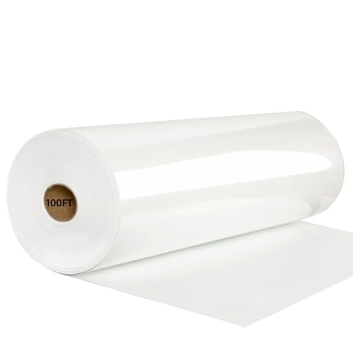 Image of FUNKAKA Heat Transfer Vinyl Rolls 12 inch x 100ft White Iron on Vinyl for Shirt