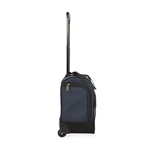 Original Penguin Ethan Wheeled Under The Seat Carry On Bag, Navy Crosshatch #TOP2