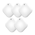 Air Tracker Tag, IP67 Waterproof Bluetooth Tracker, Keychain Finder, Item Locator Compatible with iOS and Android for Backpacks, Suitcases and Wallets, Cars, Keys and Cameras (White-5)
