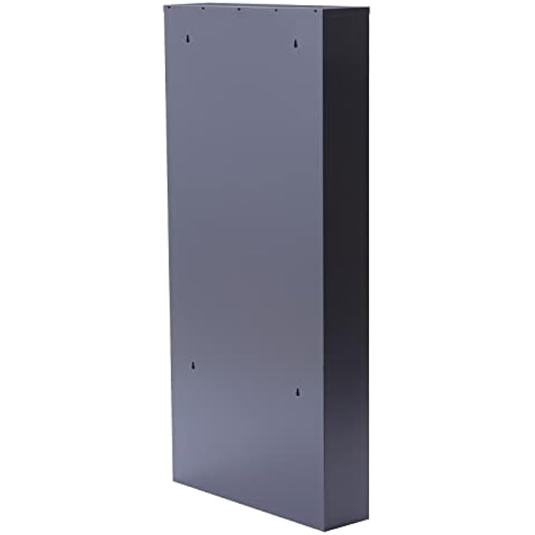 Wall Mounted Shoe Cabinet, 3 Drawer Shoe Storage Cabinet 19.88''x4.8''x40.67'' Wall Mounted Metal Shoe Rack Orgainzer for Entryway, Hallway and Corridor - Holds 9 Pair Shoes (Grey)