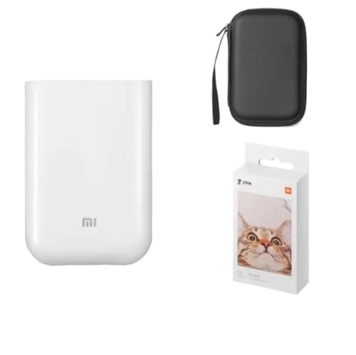 Imprimante photo portable 300dpi AR avec 100 papiers pour appli Mihome