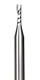 DashHound BRO02 Carbide O Single Flute Plastic Cutting Spiral Bit CNC Router Bit End Mill Aluminum M