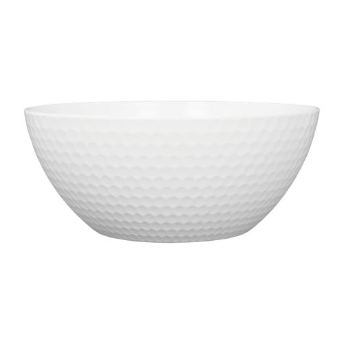 Up Golf Ball Melamine Serving Bowl, Round Salad Or Snack Bowl, White, 10.5 Inch