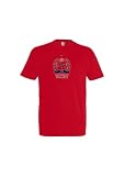 AMERICAN COLLEGE USA T Shirts Manches Courtes Hommes Femmes, Camisetas Unisex Adulto, Rouge,