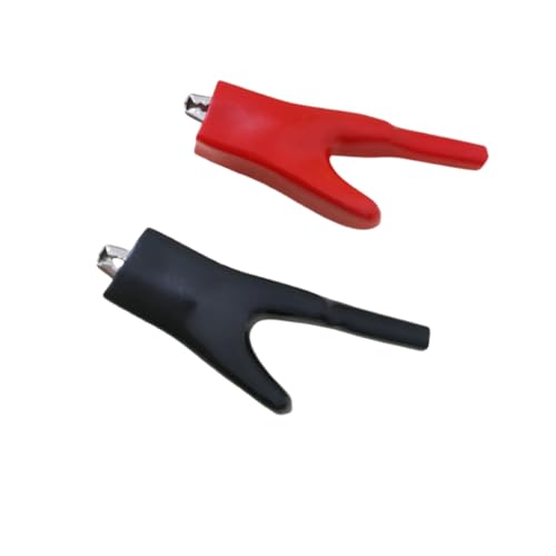 Image of Insulated Alligator Clips 50A Heavy-Duty Alligator For Car Battery Alligator Clips 4Pcs