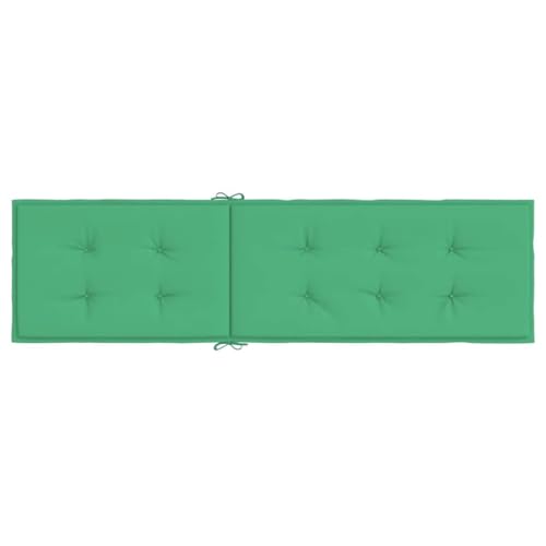 Cojín para tumbona verde impermeable y antideslizante con acolchado Oxford suave 5