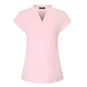 Vidusou Golf Shirts for Women Polo Tennis Shirts Sport T-Shirts Workout Tops