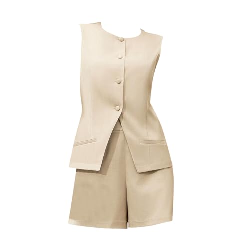 Ensemble short femme chic col v ample pour look décontracté été - 4