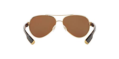 Costa Del Mar Women's Loreto Polarized Aviator Sunglasses, Rose Gold/Copper Polarized-580G, 56 Mm #TOP6
