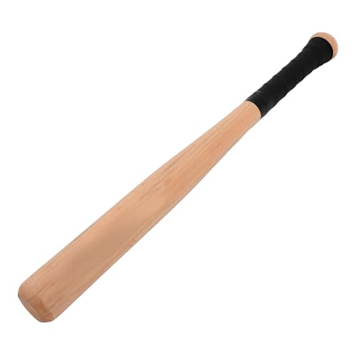 Bate de béisbol de madera maciza GARVALON resistente para un entrenamiento cómodo