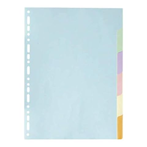 Exacompta 6-Part Pastel A4 Dividers Cover
