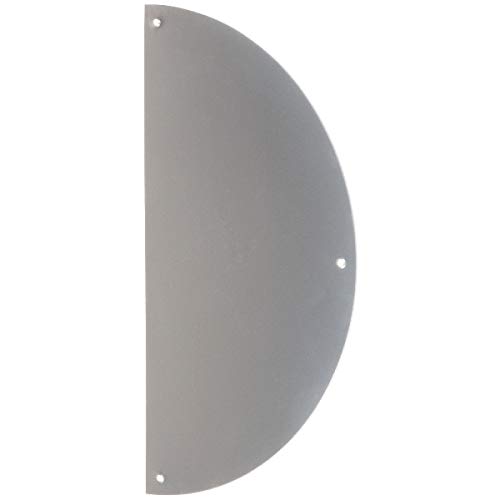 Plaque de propreté inox Demi-lune 300 x 150 mm Percée Duval