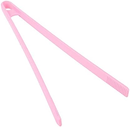 Cooking Tongs 1pc Food Grade Silicone Kitchen Tongs Long Handle Non Slip Silicone Barbecue Tongs Tongs(Pink)