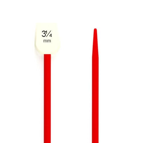 Whitecroft Essentials Aiguilles à tricoter courtes pour enfant 18 cm x 4 tailles (rouge, 3,25 mm)