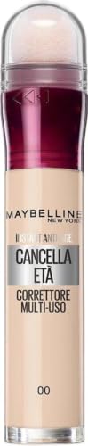 Maybelline New York Correttore Multi-Uso, Idratante e con Coprenza Modulabile, Imperfezioni e Occhiaie Coperte, Con Bacche di Goji e Haloxyl, Cancella EtĂ , TonalitĂ : 00 Ivory, 6,8 ml