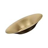 Shntig Plato redondo de acero inoxidable para exhibición de frutas, moderno, fácil de limpiar, de metal, redondo, para catering, grado comercial, cuenco de frutas antioxidante