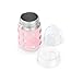 Lifefactory 8-Ounce Stainless-Steel Vacuum-Insulated Wide-Neck Baby Bottle with Hard Sippy, Desert Rose (LS2221WDR4)