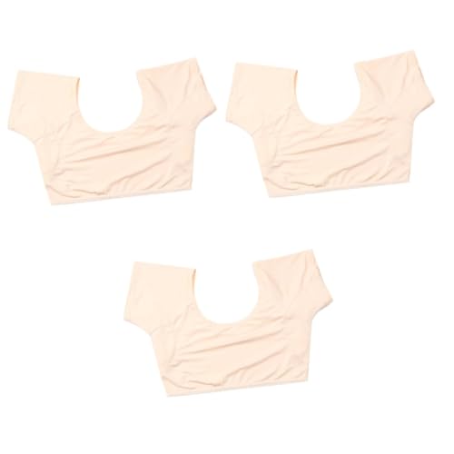PACKOVE 3 piezas Chaleco Absorbente de Sudor para Mujer Transpirable Lavable y Elástico con Almohadillas Rápidas de Secado para Axilas Cómodo para Yoga Trabajo y Actividades Diarias