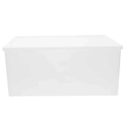 SOLUSTRE Shoe Storage Box Stackable Reusable Transparent Organizer for Shoes and Accessories Design for Easy Access Space Optimization for Closets Under Bed Storage