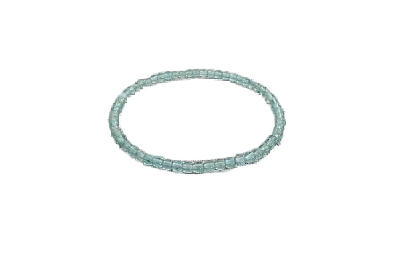 Bracelet apatite bleue 4mm pour homme et femme, idéal pour la méditation et le bien-être