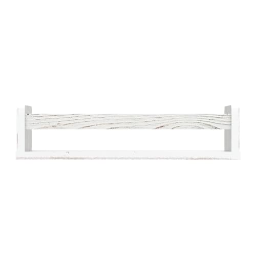 Whitewashed Floating Book Shelves - Set of 3 for Kids' Rooms - Image 4