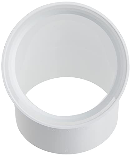 Nds 6P03 6" Pvc 45 Degree Elbow Hub By Hub Solvent Weld Fitting, White #TOP4