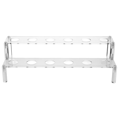 TOPBATHY Soporte para Helados y Conos de Acrílico 12 Espacios, para Restaurantes, Eventos y Bufés, Exhibidor para Bocadillos Variados
